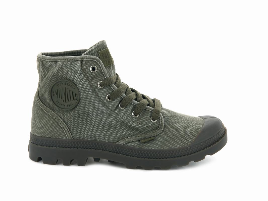 Palladium Pampa Hi Herren Stiefel DunkelOlivgrün ||068175-ZSU||